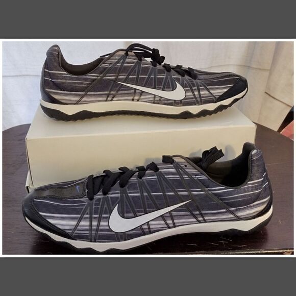 NWT NIKE RIVAL WAFFLE XC RACING BLACK/WHITE/GRAY SIZE 10.5 605505-014 - Picture 1 of 6